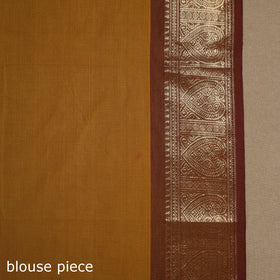 Brown Kandangi Chettinad Cotton Saree with Border