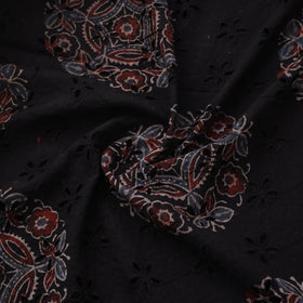 Natural Dyed Ajrakh Hand Block Print Cotton Hakoba Fabric 110