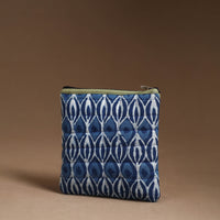 Blue - Handmade Quilted Cotton Utility Pouch 31