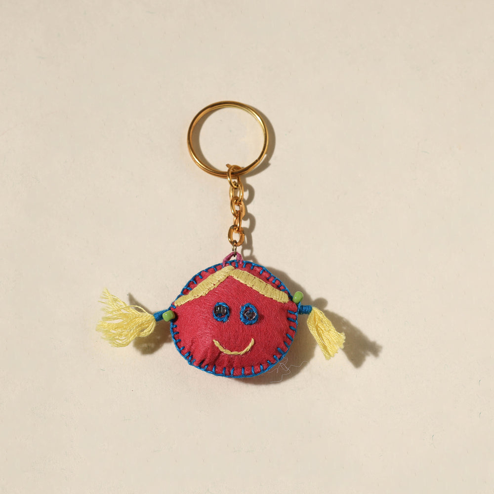 Doll - Handmade Threadwork Felt Keychain