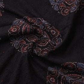 Natural Dyed Ajrakh Hand Block Print Cotton Hakoba Fabric 111