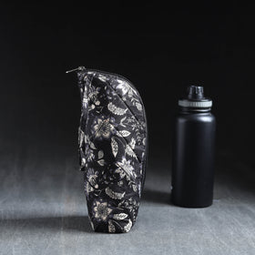 Black  Handmade Cotton 1L Water Bottle Cover