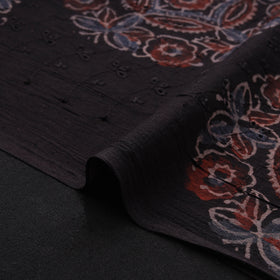 Natural Dyed Ajrakh Hand Block Print Cotton Hakoba Fabric 111