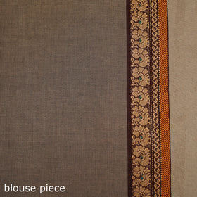 Brown Kandangi Chettinad Cotton Saree with Border