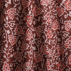 Maroon - Bagru Dabu Hand Block Print Natural Dyed Cotton Fabric 13