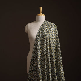 Green - Bagru Dabu Hand Block Print Natural Dyed Cotton Fabric 14