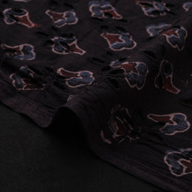 Natural Dyed Ajrakh Hand Block Print Cotton Hakoba Fabric 112