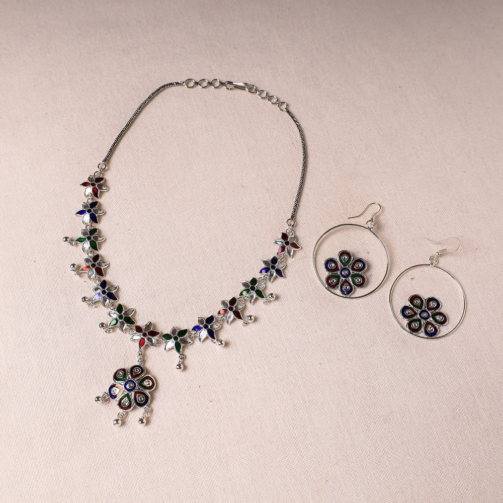 meenakari necklace set