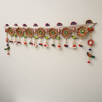 Diwali Decor Handmade Gota & Bead Work Toran 02