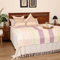 Pure Cotton Handwoven Bed/Sofa Throw with Cushion Cover Set 01