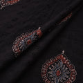 Natural Dyed Ajrakh Hand Block Print Cotton Hakoba Fabric 113