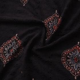 Natural Dyed Ajrakh Hand Block Print Cotton Hakoba Fabric 113
