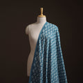 Blue - Bagru Dabu Hand Block Print Natural Dyed Cotton Fabric 15