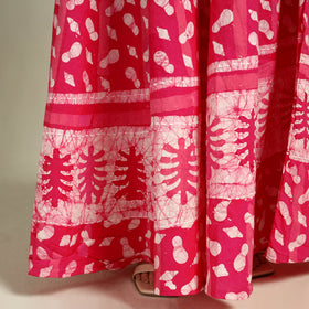 Buy Hand Batik Print Running Stitch Cotton Long Skirt