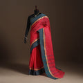Red - bengali tant saree with matching jewellery & blouse
