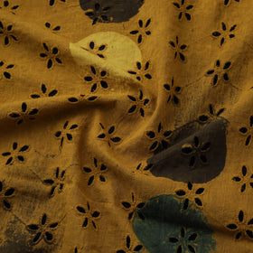 Natural Dyed Ajrakh Hand Block Print Cotton Hakoba Fabric 114