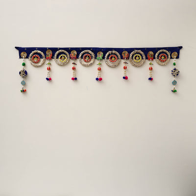 Diwali Decor Handmade Gota & Bead Work Toran 03