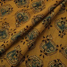 Natural Dyed Ajrakh Hand Block Print Cotton Hakoba Fabric 115
