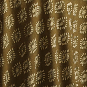 Yellow - Bagru Dabu Hand Block Print Natural Dyed Cotton Fabric 16