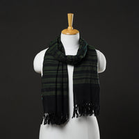 Green - Kumaun Handwoven Merino Woollen Stole 30