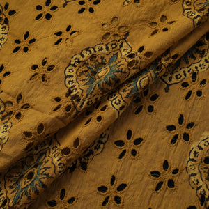 Natural Dyed Ajrakh Hand Block Print Cotton Hakoba Fabric 116