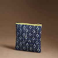 Blue - Handmade Quilted Cotton Utility Pouch 39