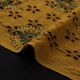 Natural Dyed Ajrakh Hand Block Print Cotton Hakoba Fabric 116