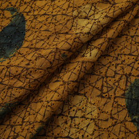 Natural Dyed Ajrakh Hand Block Print Cotton Hakoba Fabric 117