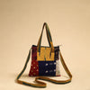 Buy Multicolor Patchwork Quilted Cotton Handmade Sling Bag