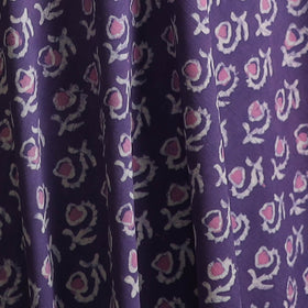 Purple - Bagru Dabu Hand Block Print Natural Dyed Cotton Fabric 19