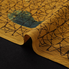 Natural Dyed Ajrakh Hand Block Print Cotton Hakoba Fabric 117