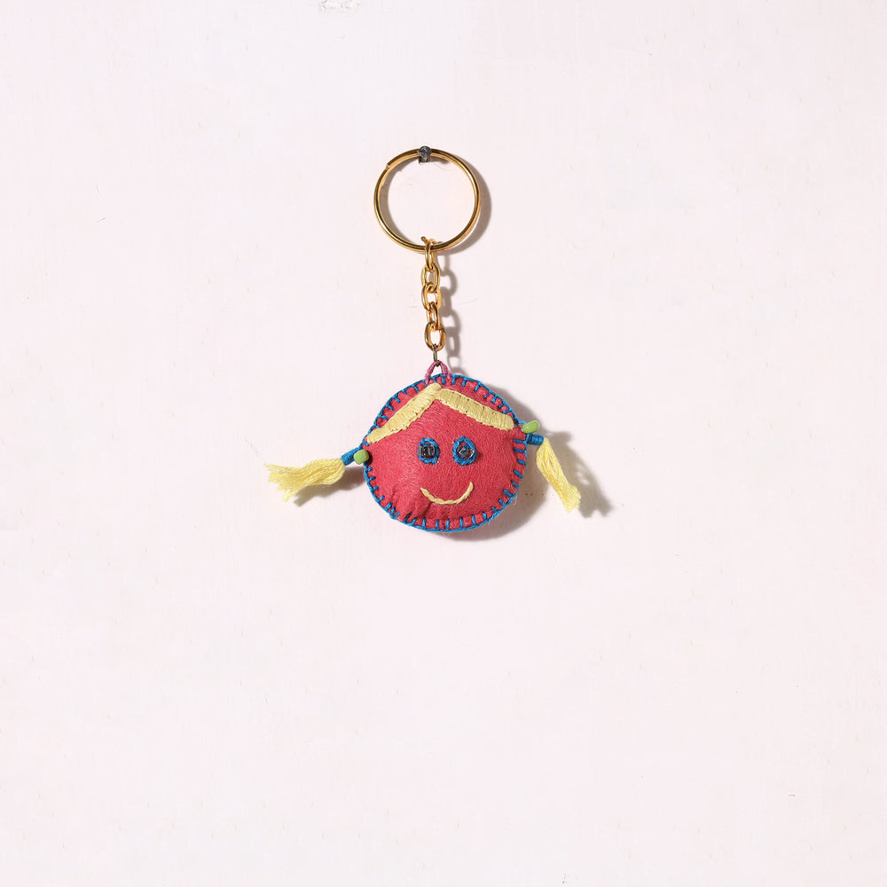 Doll - Handmade Threadwork Felt Keychain