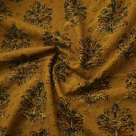 Natural Dyed Ajrakh Hand Block Print Cotton Hakoba Fabric 118