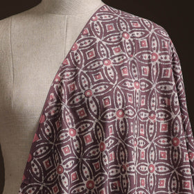 Brown - Bagru Dabu Hand Block Print Natural Dyed Cotton Fabric 20
