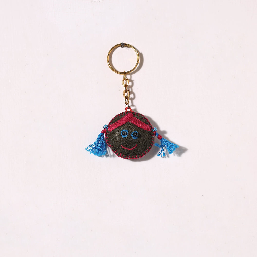 Doll - Handmade Threadwork Felt Keychain