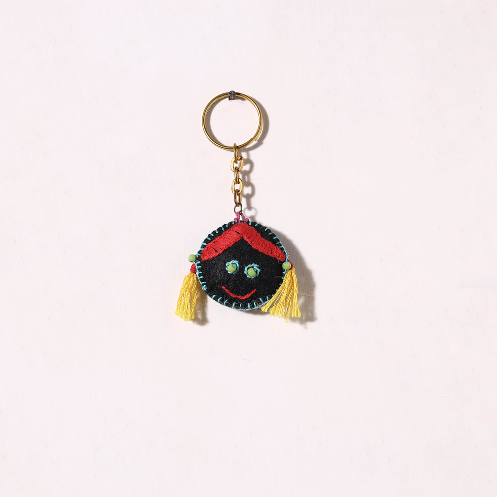 Doll - Handmade Threadwork Felt Keychain