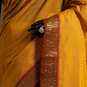 Yellow Kandangi Chettinad Cotton Saree with Border