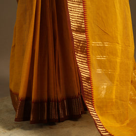 Yellow Kandangi Chettinad Cotton Saree with Border