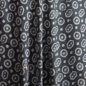 Gray - Bagru Dabu Hand Block Print Natural Dyed Cotton Fabric 21