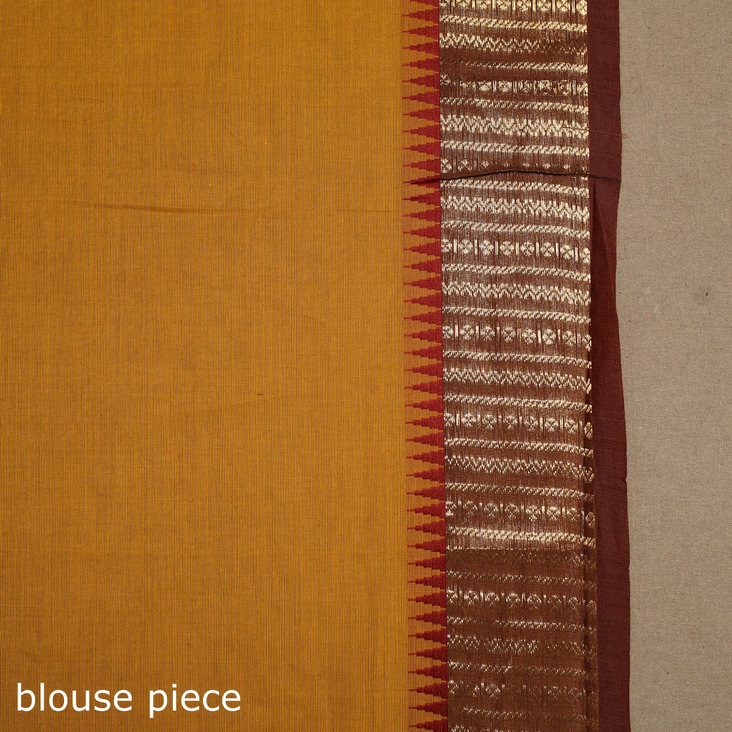 Yellow Kandangi Chettinad Cotton Saree with Border