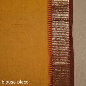 Yellow Kandangi Chettinad Cotton Saree with Border