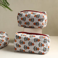 Multipurpose Handmade Cotton Toiletry Bags (Set of 3) 11