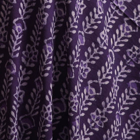 Purple - Bagru Dabu Hand Block Print Natural Dyed Cotton Fabric 22