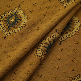 Natural Dyed Ajrakh Hand Block Print Cotton Hakoba Fabric 121