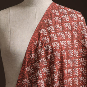 Orange - Bagru Dabu Hand Block Print Natural Dyed Cotton Fabric 23