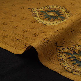 Natural Dyed Ajrakh Hand Block Print Cotton Hakoba Fabric 121