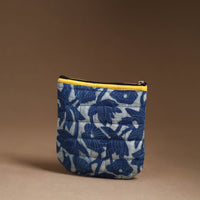 Blue - Handmade Quilted Cotton Utility Pouch 48