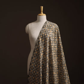 Brown - Bagru Dabu Hand Block Print Natural Dyed Cotton Fabric 24