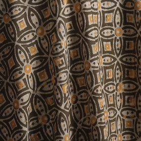 Brown - Bagru Dabu Hand Block Print Natural Dyed Cotton Fabric 24