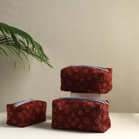 Multipurpose Handmade Cotton Toiletry Bags (Set of 3) 13